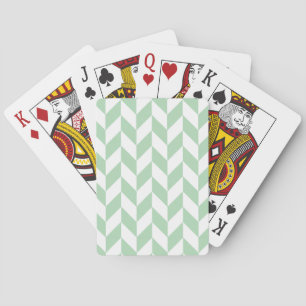 Jeu De Cartes Motif de squelette vert à la menthe
