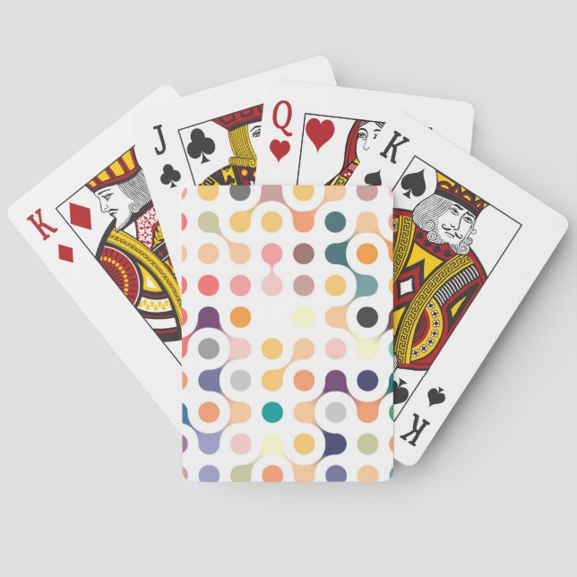 Jeu De Cartes Motif de structure moléculaire (dos)