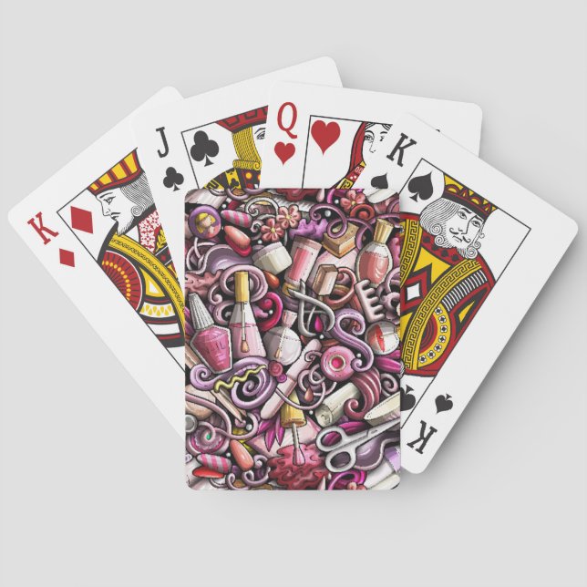 Jeu De Cartes Motif de studio de clou (dos)
