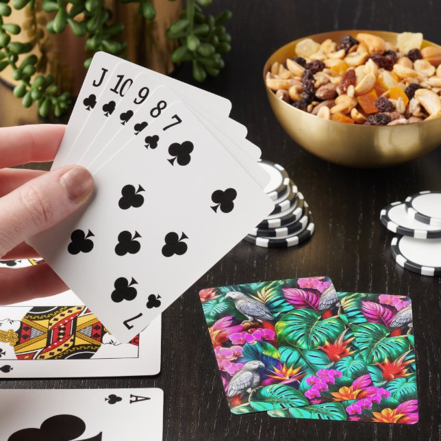 Jeu De Cartes Motif de surface sans couture Jungle Dreams avec p (In Situ)