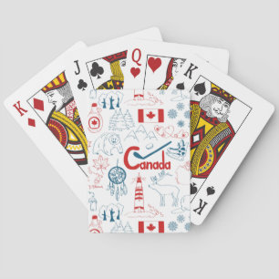 Jeu De Cartes Motif de symboles du Canada  