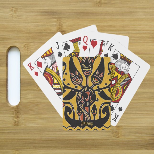 Jeu De Cartes Motif de tatouage ethnique tribal (Créateur téléchargé)