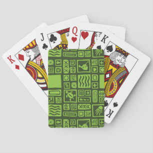 Jeu De Cartes Motif de Tiki