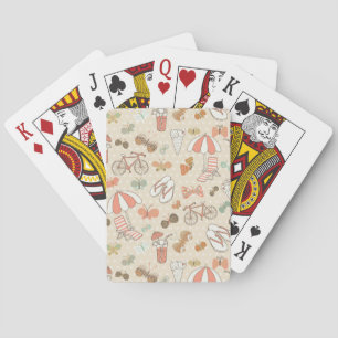 Jeu De Cartes Motif de vacances d'été