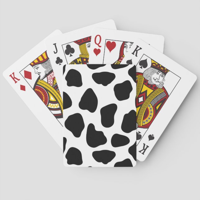 Jeu De Cartes Motif de vache (dos)