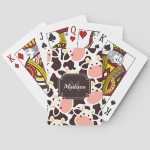 Jeu De Cartes Motif de vache mûre