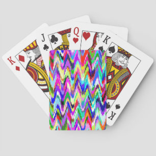 Jeu De Cartes Motif de vague de mosaïque abstraite