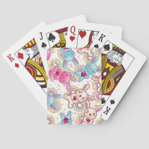 Jeu De Cartes Motif d'enfant de Kawaii avec des griffonnages