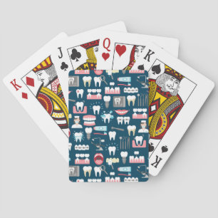 Jeu De Cartes Motif dentaire de bureau de clinique