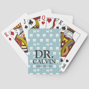Jeu De Cartes Motif Dentiste pour dents vert mignon