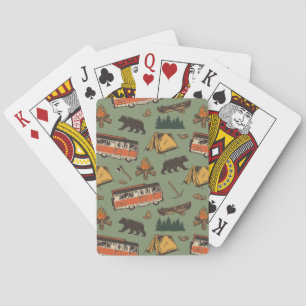 Jeu De Cartes Motif des aventures du camp d'entraînement
