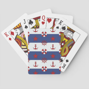 Jeu De Cartes Motif Des Étoiles Et Des Grilles Nautiques