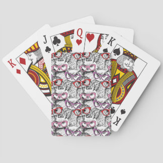 Jeu De Cartes Motif des Lunettes de vue Owl
