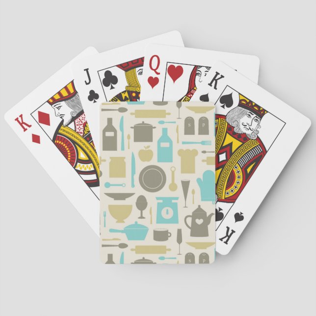 Jeu De Cartes Motif Des Outils De Cuisine (dos)
