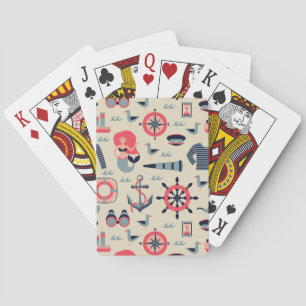 Jeu De Cartes Motif d'espèce marine
