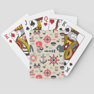 Jeu De Cartes Motif d'espèce marine