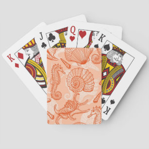 Jeu De Cartes Motif dessiné à la main