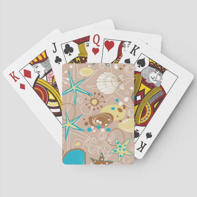Jeu De Cartes Motif d'été (dos)