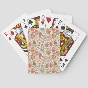 Jeu De Cartes Motif d'été avec la crème glacée