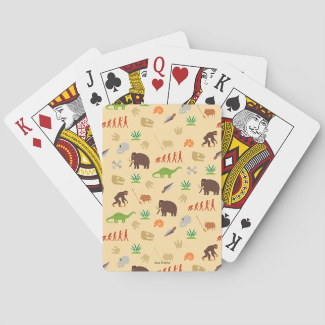Jeu De Cartes Motif d'évolution (dos)