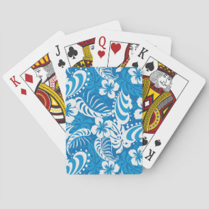 Jeu De Cartes Motif d'Hibiscus tropical
