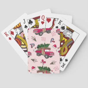 Jeu De Cartes Motif d'icône de Joyeux Noël - Fêtes esthétiques 