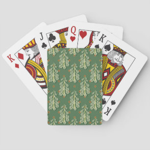 Jeu De Cartes Motif d'illustration des arbres de Noël