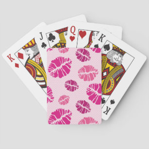 Jeu De Cartes Motif d'impression en forme de baisson
