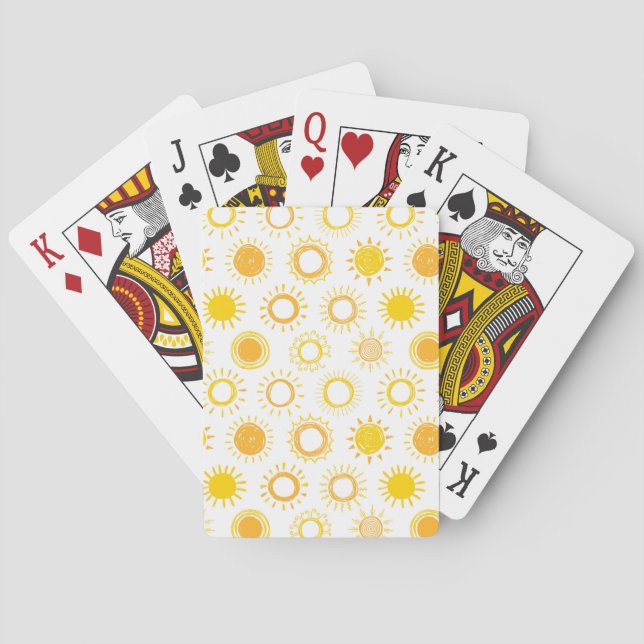 Jeu De Cartes Motif Doodle  (dos)