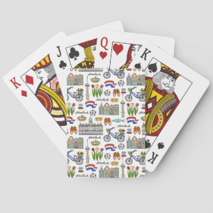 Jeu De Cartes Motif Doodle néerlandais