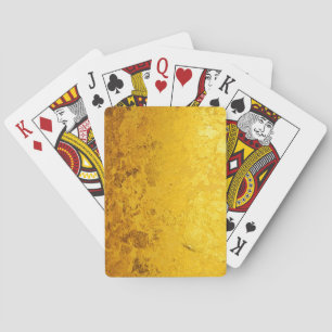 Jeu De Cartes Motif d'OR/feuille d'or PURS