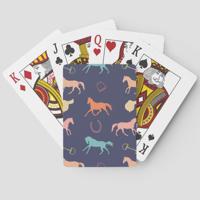 Jeu De Cartes Motif du cheval anglais Fun Multicolor (dos)