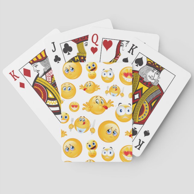 Jeu De Cartes Motif Emoji (dos)