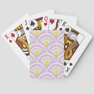 Jeu De Cartes Motif en coquille de couleur pastel