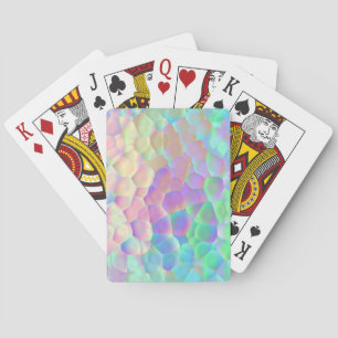 Jeu De Cartes Motif en verre holographique, couleurs Iridescente