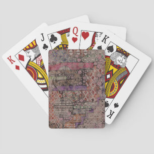 Jeu De Cartes Motif Ethno Abstrait - Folklore Art 1