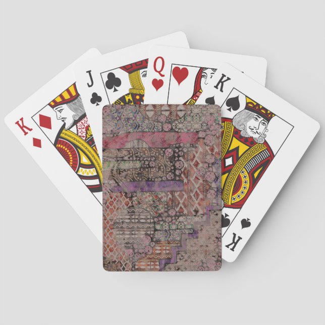 Jeu De Cartes Motif Ethno Abstrait - Folklore Art 1 (dos)
