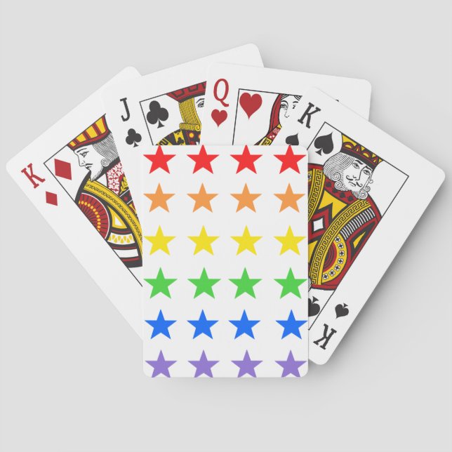 Jeu De Cartes Motif étoilé coloré moderne (dos)