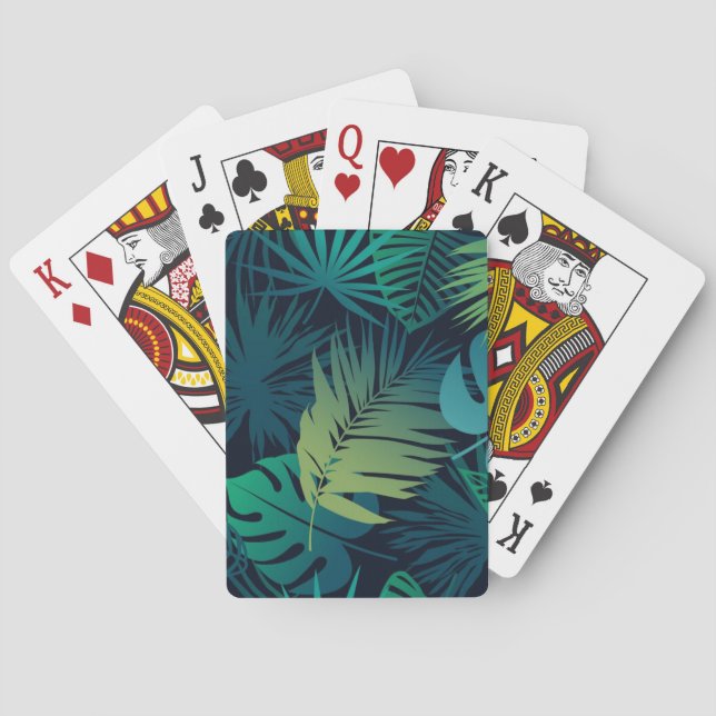 Jeu De Cartes motif feuille (dos)
