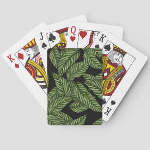 Jeu De Cartes Motif Feuille tropical