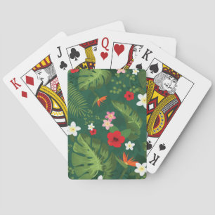 Jeu De Cartes Motif Feuille tropical