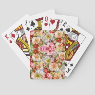 Jeu De Cartes motif floral