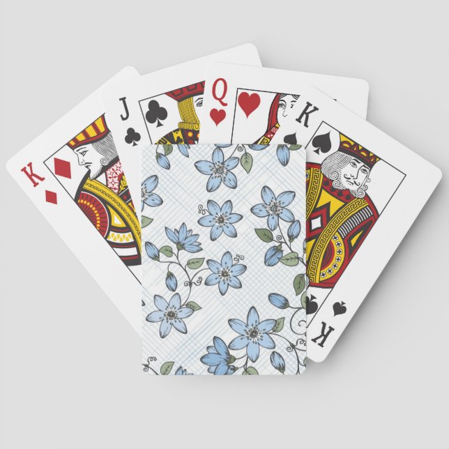 Jeu De Cartes Motif floral 2 2 (dos)