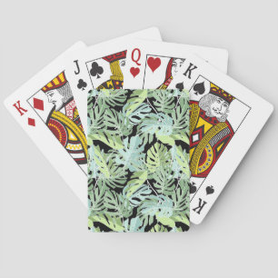 Jeu De Cartes Motif floral de jungle