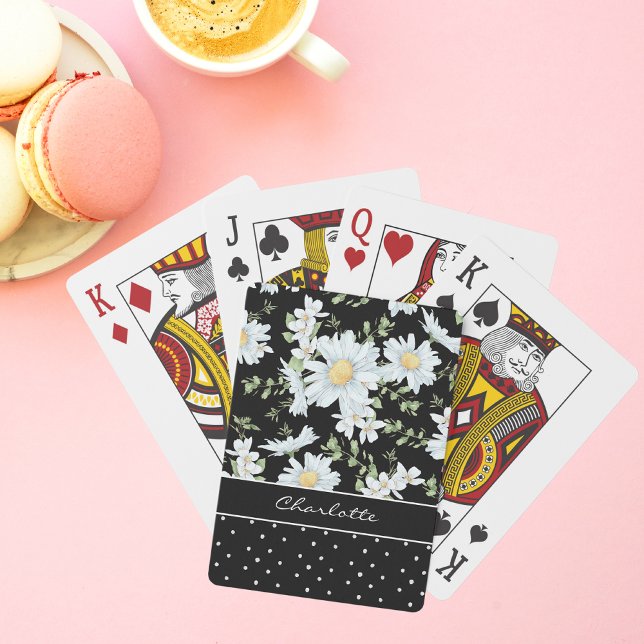 Jeu De Cartes Motif floral moderne chic fille personnalisée (Créateur téléchargé)