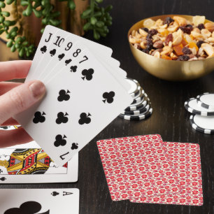 Jeu De Cartes Motif floral rose rouge sans couture Dark Aestheti