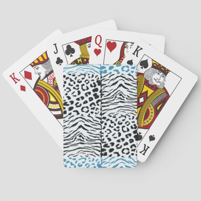 Jeu De Cartes Motif fourrure d'animal sauvage (dos)