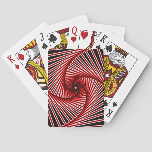 Jeu De Cartes Motif fractal spiral (dos)