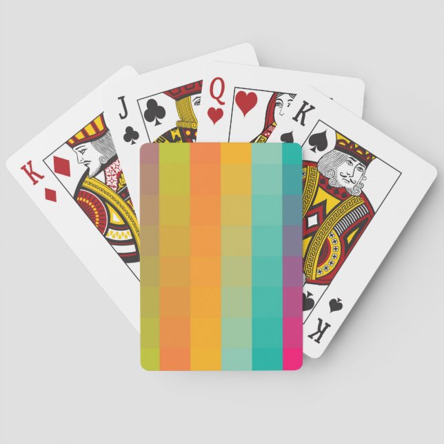 Jeu De Cartes motif géométrique Abstrait (dos)