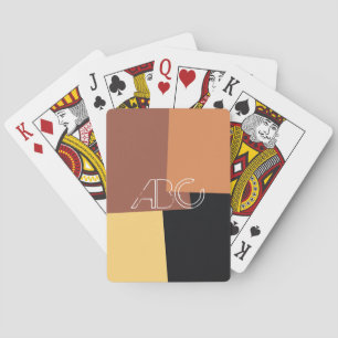 Jeu De Cartes Motif géométrique moderne couleur rétro #6